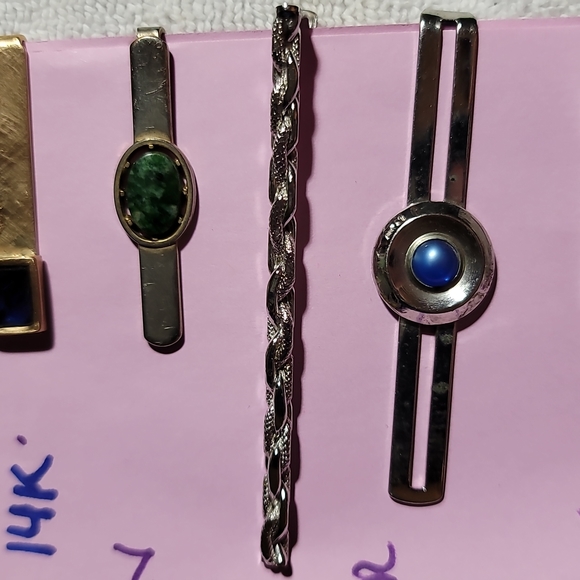 LOT 14 vintage tie clips and money clips - Picture 3 of 8